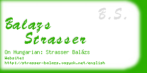 balazs strasser business card